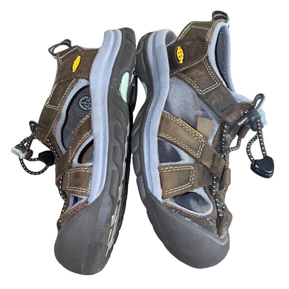 KEEN Venice Sport Waterproof Hiking Gorp Sandals 003989 size 6 grey/brown/blue - Picture 7 of 9